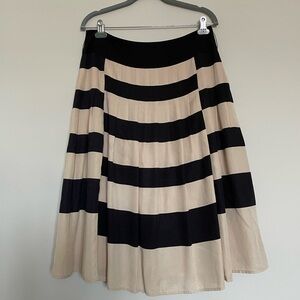 Striped Black and Cream Skirt